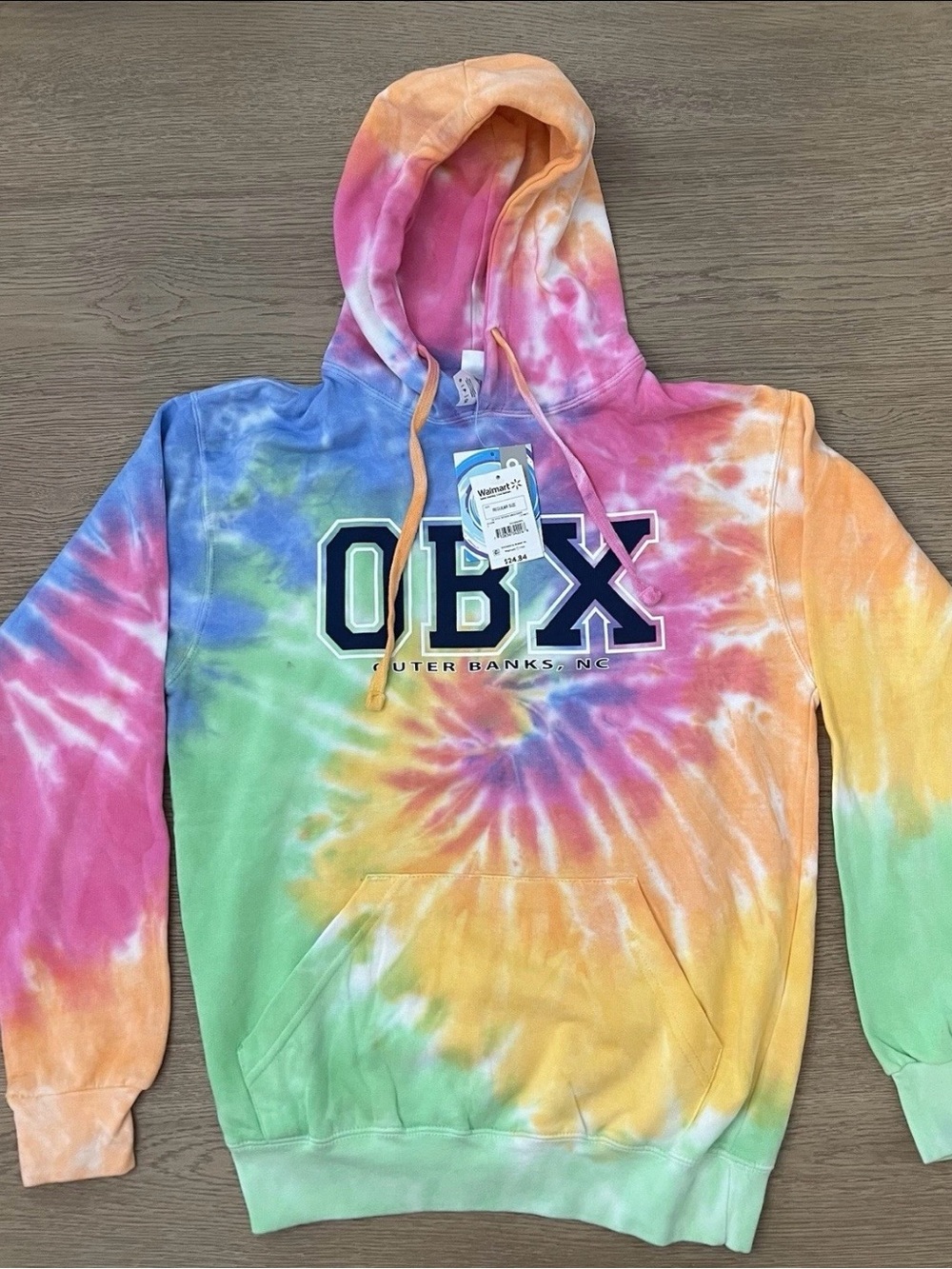 OBX Tie-Dye Hooded Sweatshirt - Multicolor